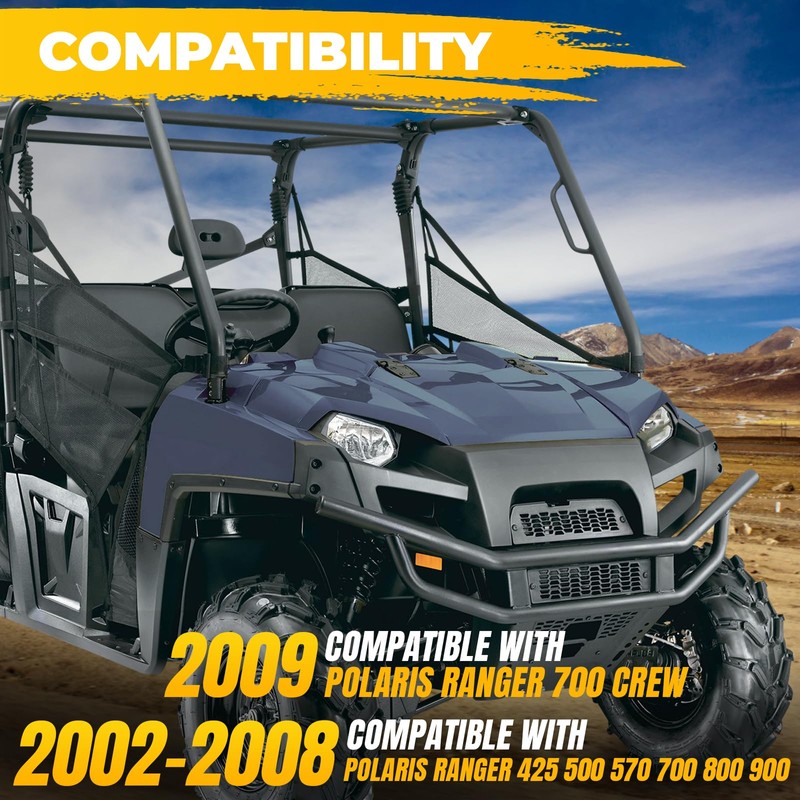 KUAFU UTV Seat Cover Set Compatible with 2002-2008 Polaris Ranger