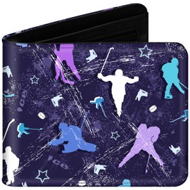 sundee Wallet for Boys with Zip Coin Pocket, Bi-Fold Slim Leather Purses for Men, Cartoon Cool Wallet with Cash ID Card Holder for Fans Teenagers Kids Birthday Gifts -Shoot Men