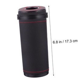 KONTONTY Car Tissue Cylinder Box Round Tissue Paper Holder Dispenser Box Elegant for Automotive Office or Hotel