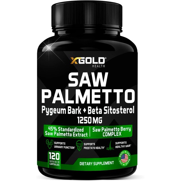 Saw Palmetto Prostate Supplement for Men | Pygeum Bark |