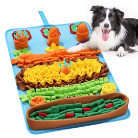 Ankilo Snuffle Mat for Dogs, 32 x 20 inch for Medium & Large, Portable & Compact Dog Puzzle Toy for Stress Relief, Reduces Fast Eating, with Anti-Slip Botton