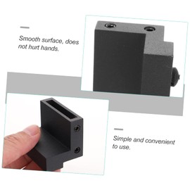 TEHAUX Flat Track Barn Door Stop Durable Zinc Alloy Sliding Door Bumper Retro Design Wall Protector for Home Office Hotel Use