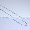 jewellerybox 9ct White Gold Hammered Trace Chain 20 Inches