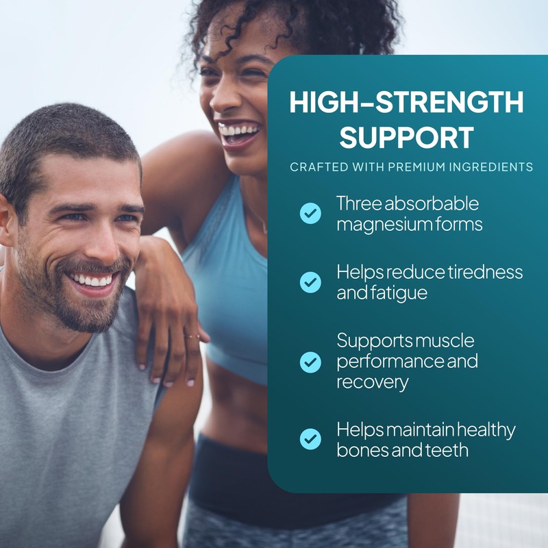 Magnesium Triple Complex | Glycinate, Malate & Citrate | Supports