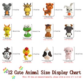 Ranvi Pack of 24 Animal Erasers Bulk Kids Pencil Erasers Puzzle Erasers Mini Novelty Erasers for Classroom Rewards, Party Favors, Game Prizes, School Supplies