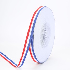 Red White and Blue Ribbon,3/8 Inch Patriotic Ribbon,54.68 Yard Red White Blue Ribbon 4th of July Ribbon