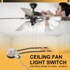 SweetSerenade 3Pack Ceiling Fan Light Switch ZE-109 Fan Switch Ceiling