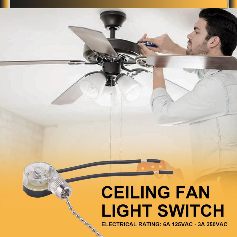 SweetSerenade 3Pack Ceiling Fan Light Switch ZE-109 Fan Switch Ceiling