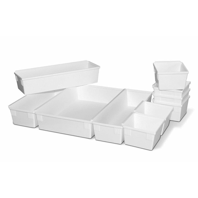 Dial Industries Interlocking Drawer Organizer Set, 10 Trays