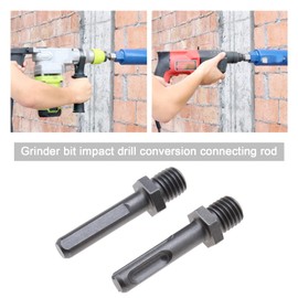 EMSea 2pcs Adapter M14 Male Thread to SDS Plus Female and Female Triangle for Grinder Drill Bit Connection Converter of Diamond Core Bits Fitted on Electric Drill