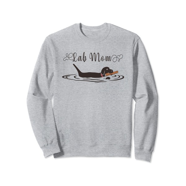 Lab Mom Black Labrador Retriever Sweatshirt