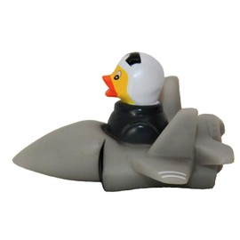 Waddlers Air Force Rubber Duck, Brand, Showing Mighty US Air Force Modern F35 Special Rubber Duck, Birthday Baby Shower Party US Patriotic Themed General Gift