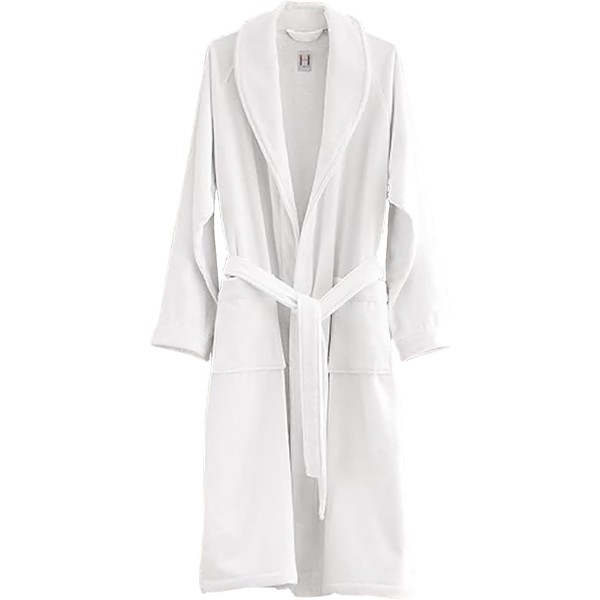 H by Frette Shawl Collar Bathrobe with Piping (X-Large) -