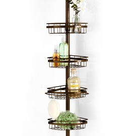 Popular Bath Ultimate Shower Caddy, 4-Tier Corner, Orb