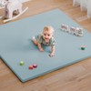 comehealthy Baby Play Mat for Floor, 50x50 Vegan Leather Playpen