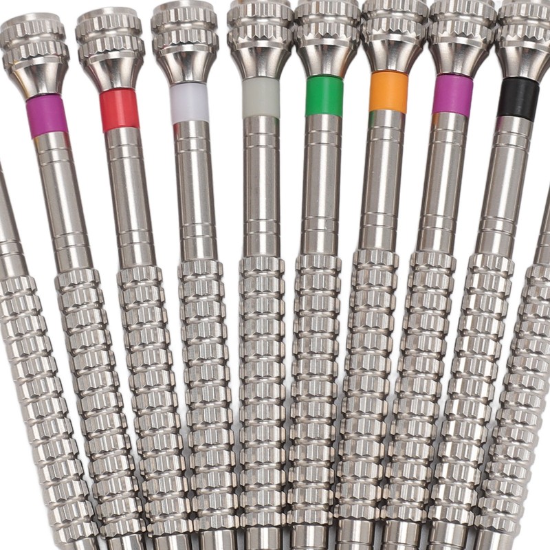 10pcs Screwdriver Kit for Watches Flat Blade Slotted Screwdriver with