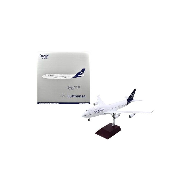 GeminiJets G2DLH1241 Lufthansa Boeing 747-400 D-ABVY; Scale 1:200