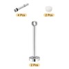 uxcell 2 Set 9.84inch Ceiling Mount Bracket Fit 1.02inch Pipe,