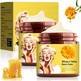 Crema Original, Cebo de Res para la Cara, crema hidratante facial, Hidratante de Sebo de Res Batido con Miel, Crema para Rostro y Cuerpo, Tratamiento 