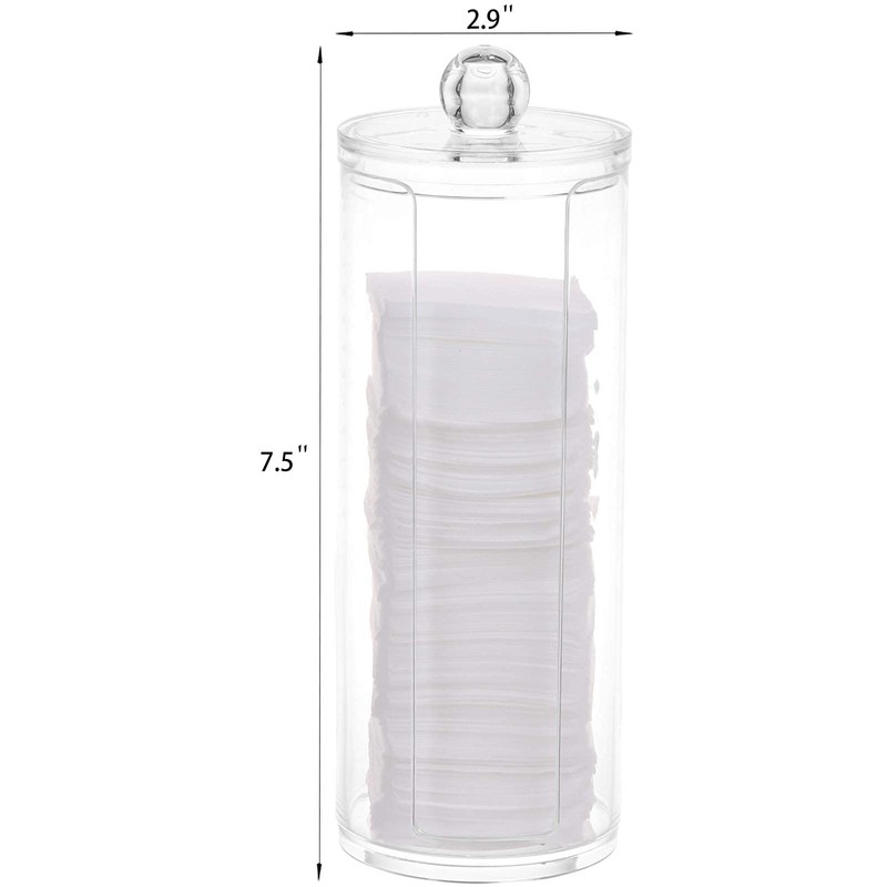 Tecbeauty Cotton Pad Holder Makeup Pads Cotton Swab Dispenser for