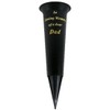Special Graveside Memorial Grave Spiked Flower Vase In Loving Memory Special Memorial Vase for Graves - Plastic Cemetery Flower Holder with Spike, (1, Dad)