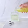 Kmeino Square Clear Glass Dish Soap Dispenser, Antique Design Refillable
