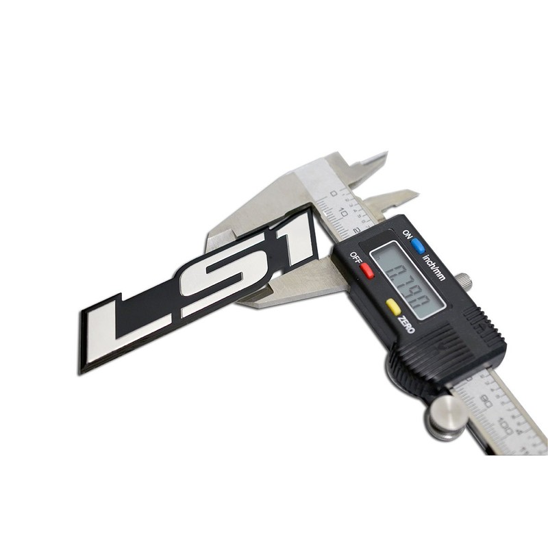 ERPART LS1 Embossed Silver on Black on Highly Polished Silver