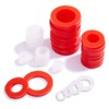 Litorange 190 PCS Mixed Silicone O Ring Sealing Gasket Washers,