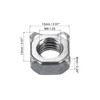 uxcell Weld Nuts, M8-1.25 Square UNC Carbon Steel Machine Screw