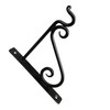 Hand Forged Metal Plant Hanger Bracket Outdoor Modern Farmhouse Hanging