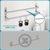 MGT Foldable Towel Bars for Bathroom Wall Mounted 304 Stainless