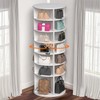 REUZTO 7-Tier Rotating Shoe Rack Tower, Spinning Shoe Organizer for