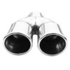 Rumplex Exhaust Trim Double Pipe Double Round Stainless Steel Sports