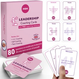 MBM 80 Leadership Coaching Cards. Known as Flash Cards, Emotion Cards & Conversation Starters. Coach Gifts for Managers/Coaches. Use to Know How to Talk to Anyone in The Business & Develop Confidence