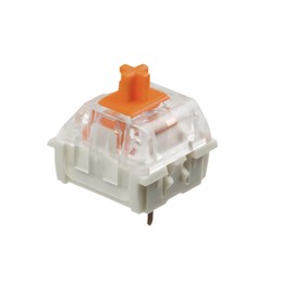 Ranked Kailh Key Switches for Mechanical Gaming Keyboards | Plate Mounted (Kailh Speed Burnt Orange, 65 Pcs)