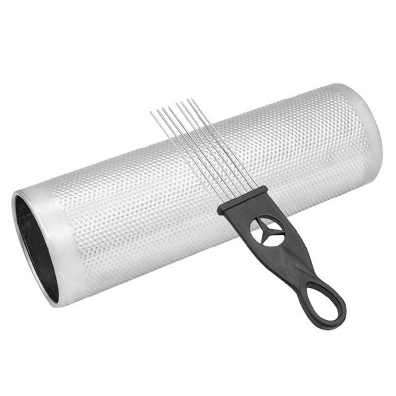 Durable Stainless Steel Metal Guiro Musical Percussion Instrument with Scraper