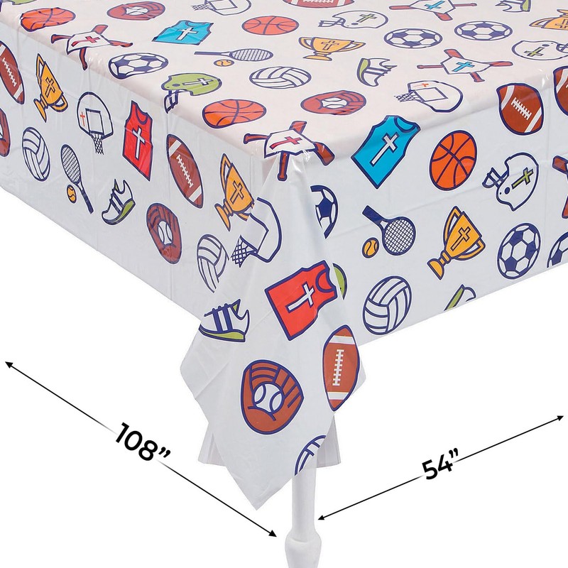 Fun Express Sports VBS TABLECOVER - Party Supplies - VBS