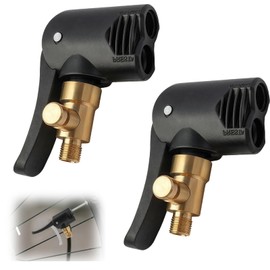 LUMOOM 2pcs Car Valve Lever Connector, Adaptor French Valve to Car, Tyre Valve Connection for Bicycle Motorcycle Air Compressor Pumps, 2 in 1 Pneumatic Valve Connection