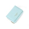 JIUFENG Women's RFID Blocking Short Wallet Multi Purpose Zip Folded