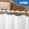 Shower Curtain Rings,Shower Curtain Hooks,Rust Proof Secure Lock Ring Clips