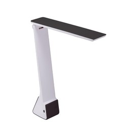 Bostitch Office KT-VLED1810-BLK Powered Rechargeable Battery LED Desk Lamp, 3 Color Temperatures, Flip Open, Black