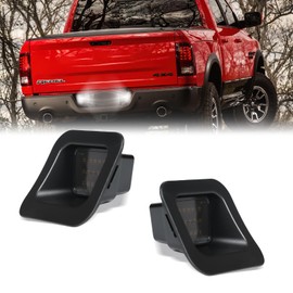 DERMOKA LED License Plate Lights Tag Lamps For 2003-2018 Dodge RAM 1500 2500 3500 Pickup Truck, 6000K White 2PCS