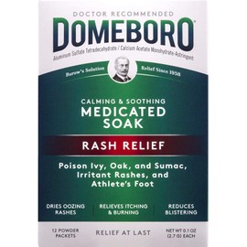 Domeboro Soothing Soak Rash Relief Powder Packets, 12 ea (Pack of 3)