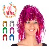 Lecute 50 Pelucas Metalicas Papel Fiesta Batucada Rave Antro Disco