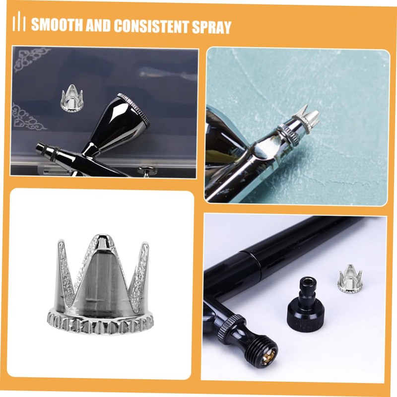 SHINEOFI Irbrush Accessories 2pcs Nozzles Caps Essential for Airbrush Models