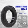NiuJKun 14" Bike Tires Foldable 14x2.50(64-254) Explosion-Proof Solid Electric Bicycle