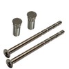 M5 x 90mm Chrome Door Handle Pozi Screws with Security