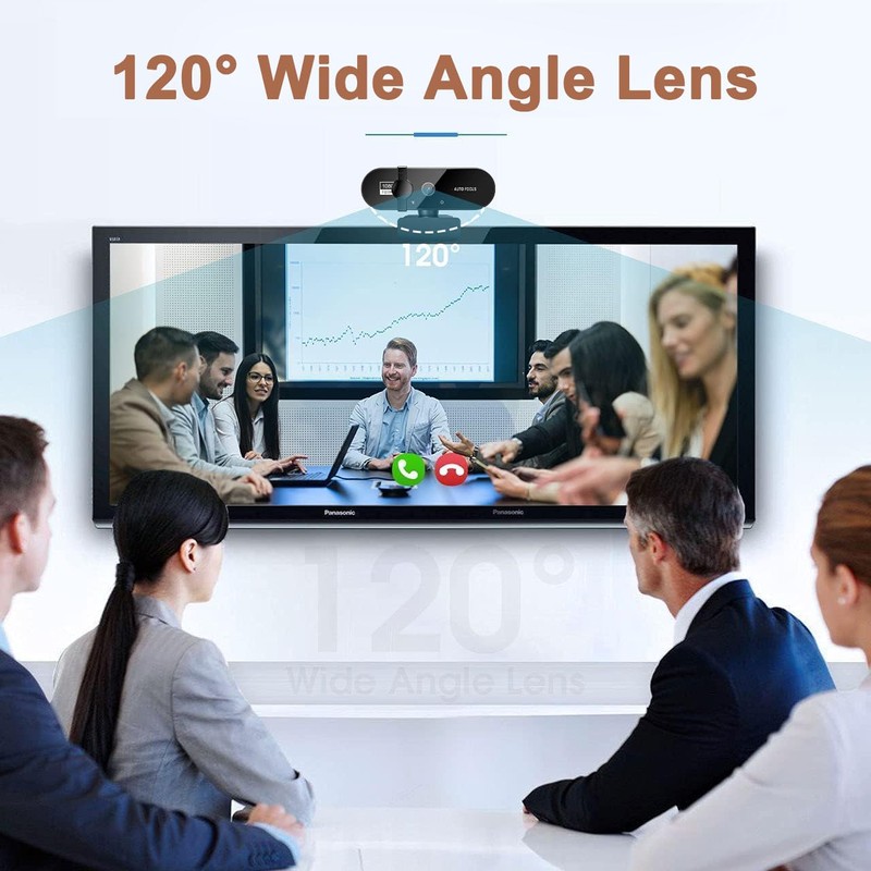 Webcam for PC with Microphone 1080P Full HD Webcam with