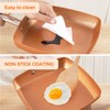 Toutrop Non-Stick Copper Square Frying Pan, 9.5" Chef Skillet with