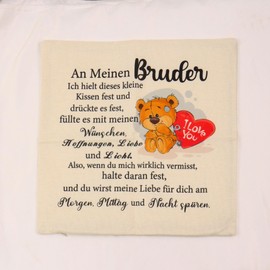 Brother Gifts Birthday from Sister Cushion Covers Brother Gift Wedding Gifts for Brother Valentines Gifts (Brother)